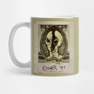 The Greys - Alien Dollar Portrait, Roswell 1947 Mug